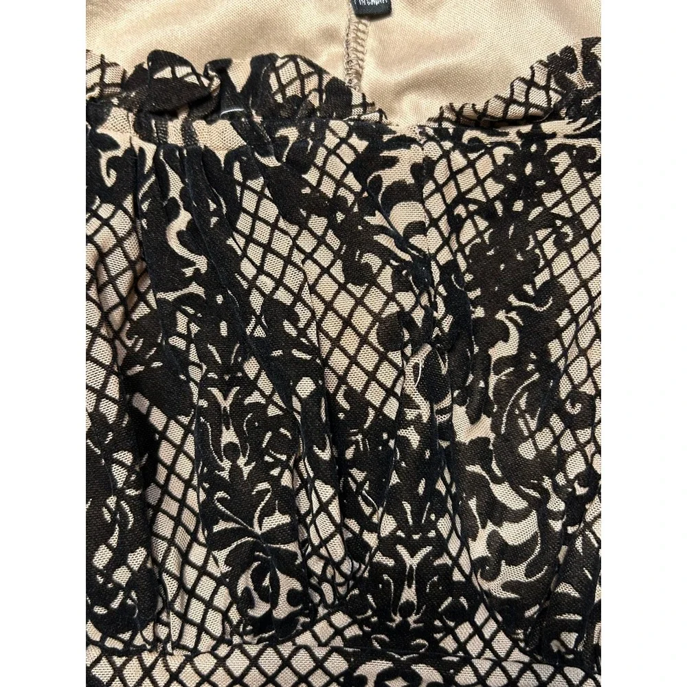 Romantic Goth Chic Ethereal Damask Ruched Bodycon Dress Off Shoulder Y2K Whimsi